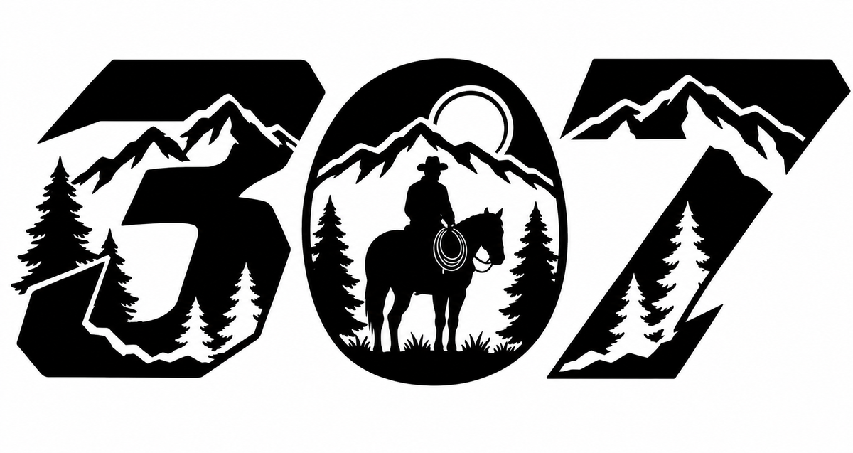307 Cowboy Scene Decal