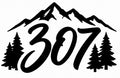 307 Script Mountain Pine Decal
