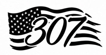 307 Waving Flag Decal