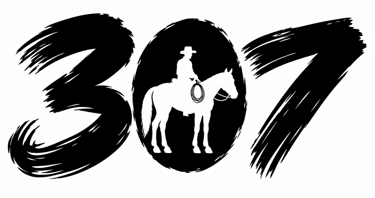 307 Brushstroke Cowboy Decal