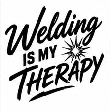 Welding Is My Therapy vinyl decal