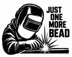 Just One More Bead vinyl decal