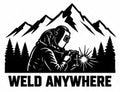 Weld Anywhere vinyl decal