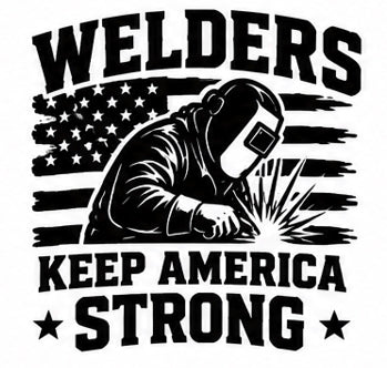 Welders Keep America Strong vinyl decal