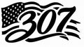 307 Waving Flag Script Decal
